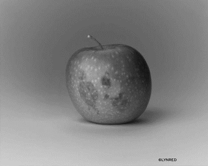 apple seen in IR spectrometry